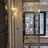 鋁屏風鋁雕花隔斷玄關(guān)