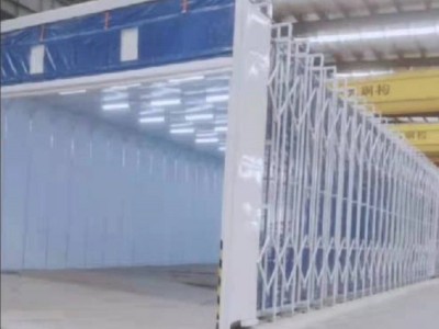 可節(jié)省噴漆空間的移動伸縮式噴漆房