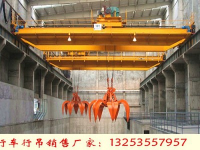 湖南株洲行車行吊銷售廠家QZ型20T抓斗起重機(jī)