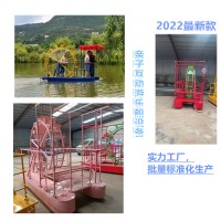 新款游樂設(shè)備腳踏船網(wǎng)紅水上腳踏船公園無動力腳踏船