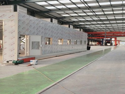 全尺寸整體移動(dòng)噴漆房運(yùn)行穩(wěn)定