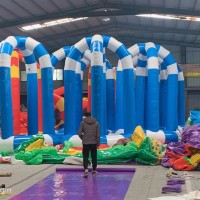 網(wǎng)紅戶外兒童充氣蹦極閉氣彈跳床廣場公園擺攤小型彈跳床游樂設(shè)備