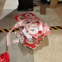 西安異形kt板 雪弗板PVC 文化墻,婚慶超市堆頭,來圖定制