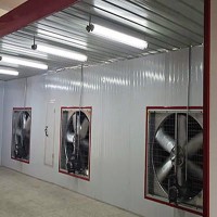 打磨底漆面漆晾干房，一系列噴漆房