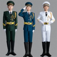 院校國(guó)旗班服裝服飾三軍儀仗隊(duì)禮賓儀仗隊(duì)現(xiàn)貨儀仗隊(duì)禮賓服鼓樂服