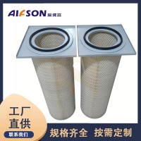 供應(yīng)方蓋除塵濾筒 覆膜防靜電方卡盤法蘭式除塵濾芯