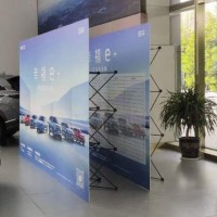 西安拉網(wǎng)展架定做,西安簽到墻折疊伸縮背景墻噴繪海報布簽名墻