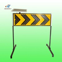 黑色太陽(yáng)能箭頭燈 道路施工線形誘導(dǎo)標(biāo)志價(jià)格