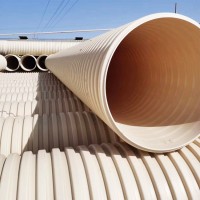 PVC雙壁波紋管 下水道排污管 打孔波紋管穿線滲透管