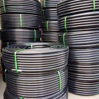 PE穿線盤管 黑色實壁穿線管 PE電纜保護(hù)管/路燈地埋穿線管