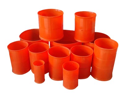 加長橘紅色電力管接頭電纜管接頭MPP電力管直接高壓護套管外接