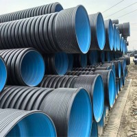 PE雙壁波紋管中空壁螺旋管 市政排水排污管 大口徑建筑工程管