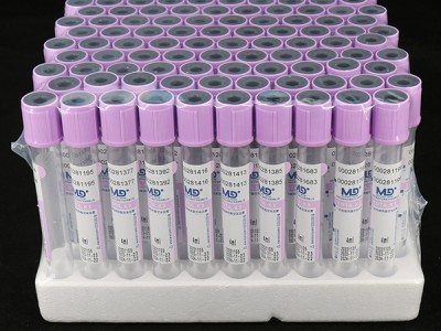 紫色管帽EDTA-K3抗凝PET真空采血管_抽血管_血常規(guī)管