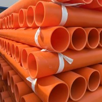 MPP電力管橘紅頂管拖拉管 耐高溫抗沖擊 非開挖直埋工程管道