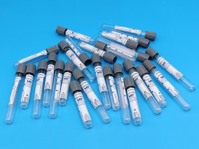 灰色PET含氟化鈉及草酸鉀/肝素鈉/EDTA-K2抗凝血糖管